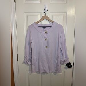 Lilla P Light Purple Jacket Cardigan Size Small